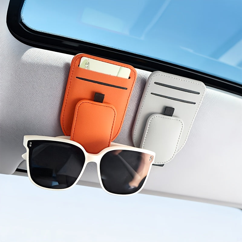 [Car Eyeglass Clip] High-Quality Car Eyeglass Clip, Multi-Functional Car Sun Visor Card Holder, In-Car Eyewear Storage Rack, Fashion Glasses Clip
