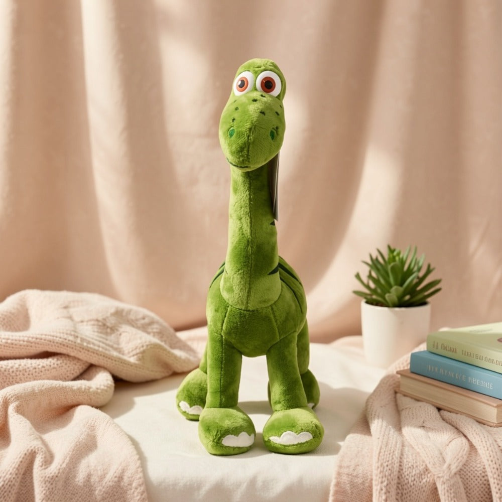 Poseable T-Rex Stuffed Animal with Open Mouth – Green Dinosaur Plush Toy 11.8" & 13.8" Adjustable Action Joints Soft Realistic Dino Figure, Birthday Holiday Gift for Kids Boys Girls Dino Lovers