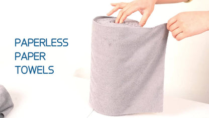 Microfiber Cleaning Cloths 100 Pack Reusable Washable Tear-Away Towel Roll 12x12 – Absorbent Rags & Dishcloths for Kitchen, Bathroom, House & Car Detailing
