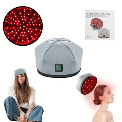 Red Light Therapy Cap for Hair Growth & Scalp Care – 120 LEDs, 630nm Red Light & 820nm Near Infrared, Wearable LED Hair Therapy Helmet, Father's Day Gift for Men & Women, Black & Gray