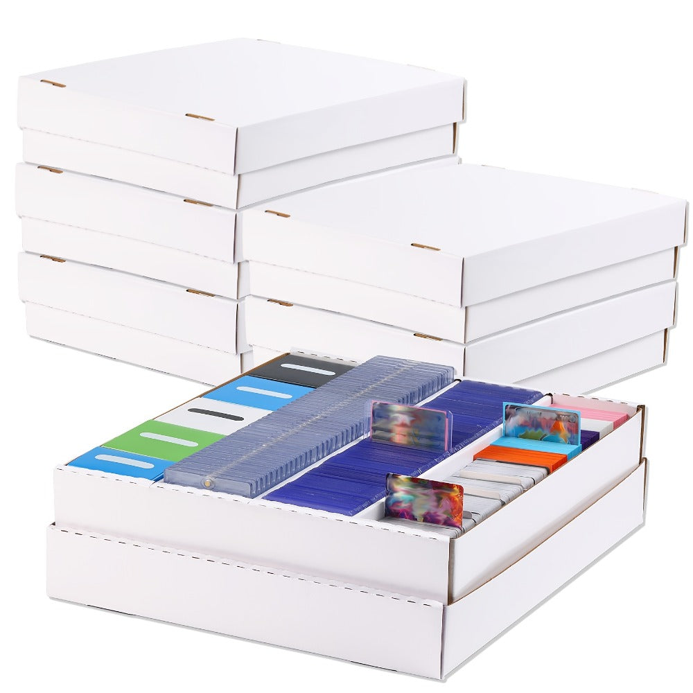 Trading Card Storage Box 3200 Count – Bulk Card Organizer for Baseball Football Basketball Pokemon MTG Sports Cards Available in 1 4 or 6 Pack