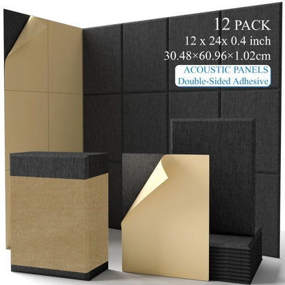 Acoustic Wall Panel, 12pcs, 6/12pcs for Reducing Room Reflections In Recording detail image - detail view 6