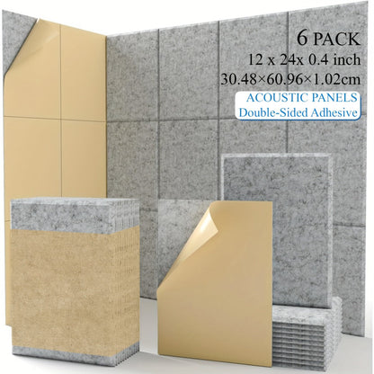 Acoustic Wall Panel, 12pcs, 6/12pcs for Reducing Room Reflections In Recording detail image - detail view 7