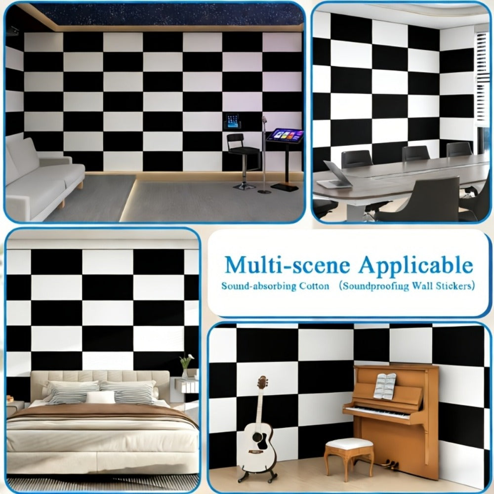 Acoustic Wall Panel, 12pcs, 6/12pcs for Reducing Room Reflections In Recording detail image - detail view 8