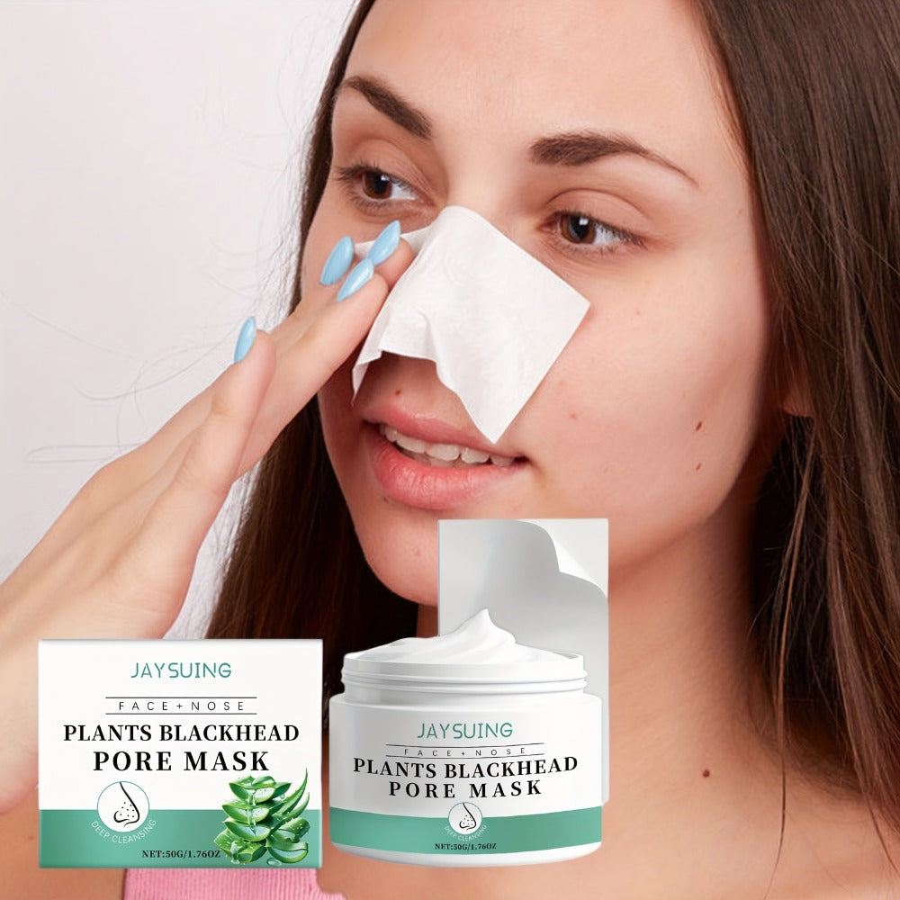 Blackhead Peel-Off Nose Mask 50g with Hyaluronic Acid, Salicylic Acid & Aloe Essence – Deep Pore Cleansing Strips for Smooth Skin, Daily Use