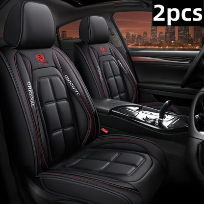 Car Seat Covers Faux Leather – Sporty Full-Coverage for Driver & Passenger, Universal Fit for Sedans, SUVs & Trucks, Green & Blue