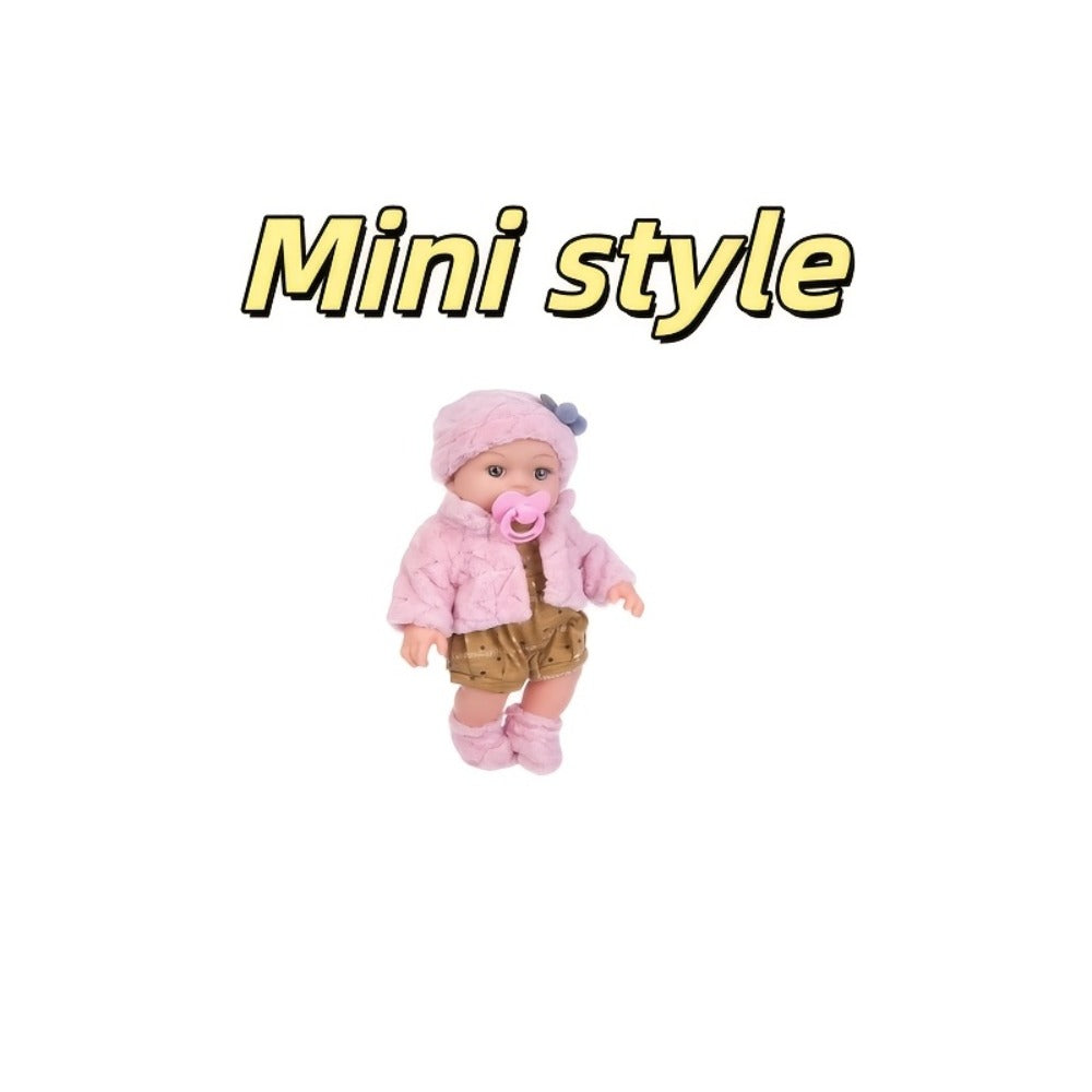 Reborn Baby Doll 12 Inch Lifelike Soft Newborn with Hat Socks & Pacifier Set – Realistic Pink Plush Silicone-Feel Doll Gift for Girls Kids Toddlers Birthday Christmas Valentine's Day Ages 3+