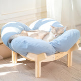 Shelf + Light Blue Cushion