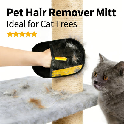 Pet Hair Removal Gloves 4-Pack – Static Elimination Technology, Reusable Lint Remover for Sofa, Bedding, Clothing, Blankets, Cat & Dog Beds, Plush Toys, Hard-to-Reach Areas