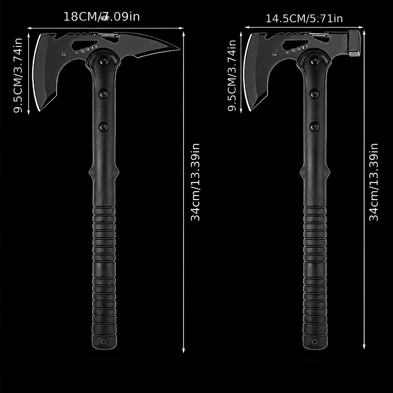 Camping Hatchet Axe with Saw – Tactical Survival Axe for Firewood Chopping, Logging & Hiking | Protective Cover Included