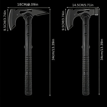 Camping Hatchet Axe with Saw – Tactical Survival Axe for Firewood Chopping, Logging & Hiking | Protective Cover Included