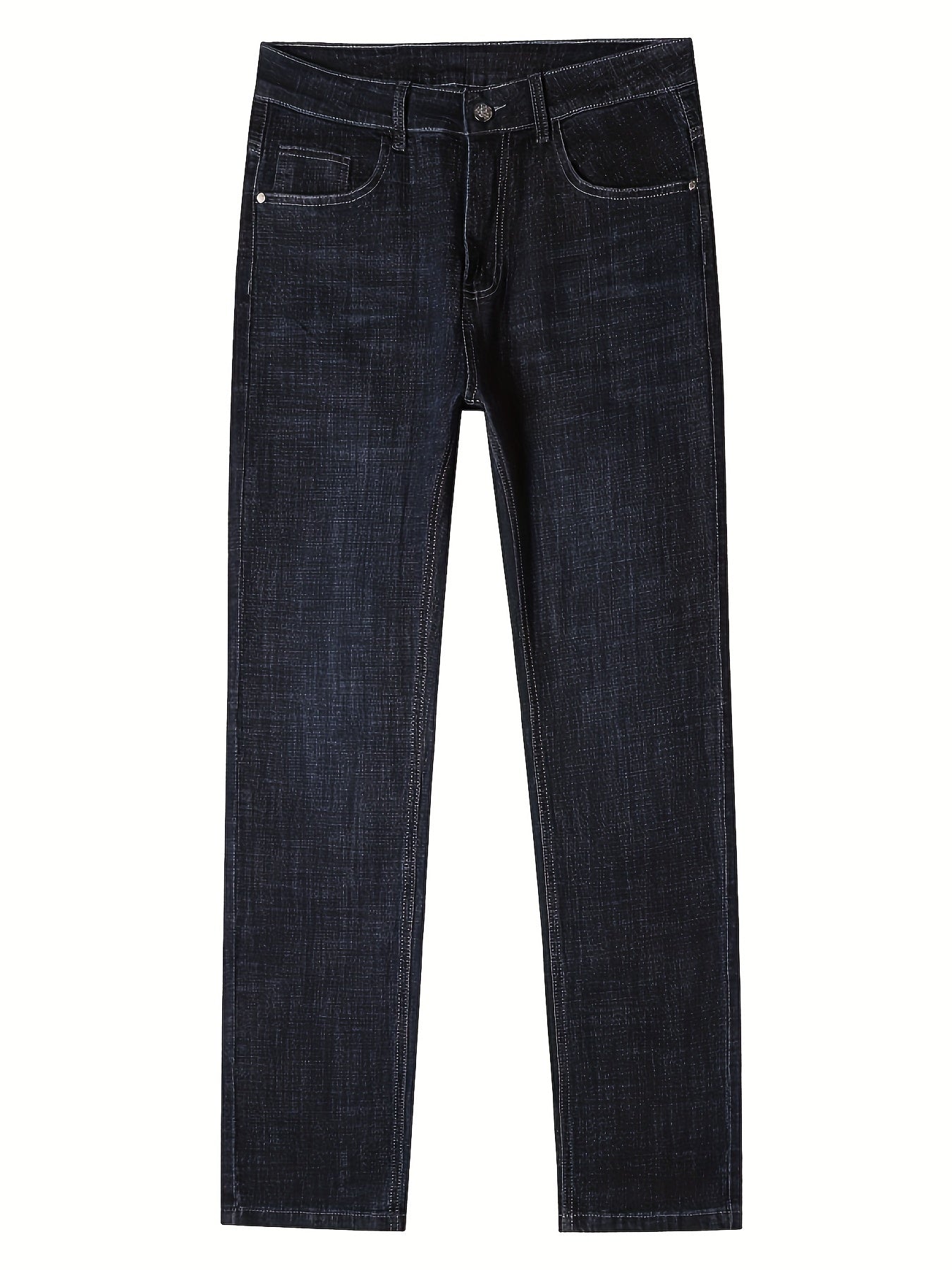 Men's Straight Leg Jeans - Vintage Wash Clean Finish Modern