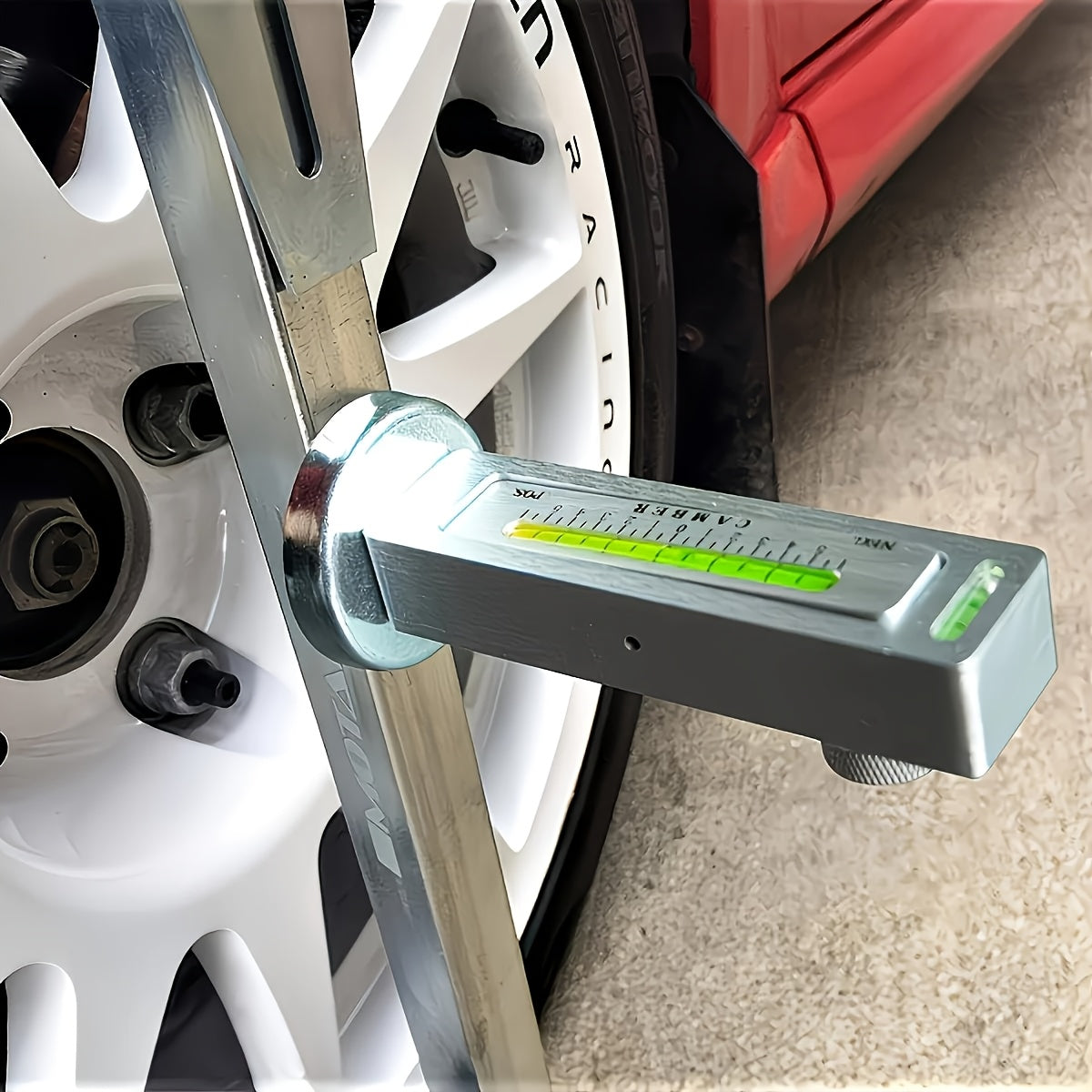 2pcs Wheel Alignment Tool Set, Adjustable Toe In And Caster Gauges, Suitable for Professional Vehicle Wheel Alignment Equipment In Cars, Trucks, And RVs