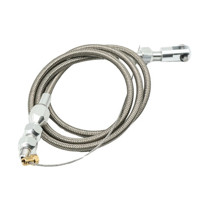 Throttle Cable Stainless Steel 24 Inch – Universal U-Cut-to-Fit Carburetor Throttle Cable for Ford Mustang 302 5.0L, GM & Most Carbureted Vehicles