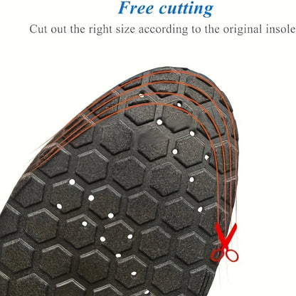 PU Massage Insoles Acupoint Arch Support – Breathable Sports Sole Buffer, Foot Reflex Comfort Insole for Men & Women, 3 Sizes