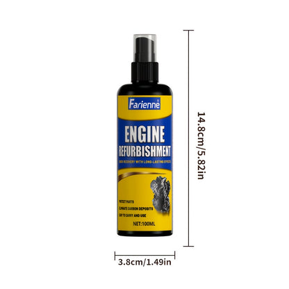 3.38oz Vehicle Engine Compartment Repair Spray: Engine Refurbishing Agent, Effective Polishing, Longens Service Life, Suitable for All Vehicles