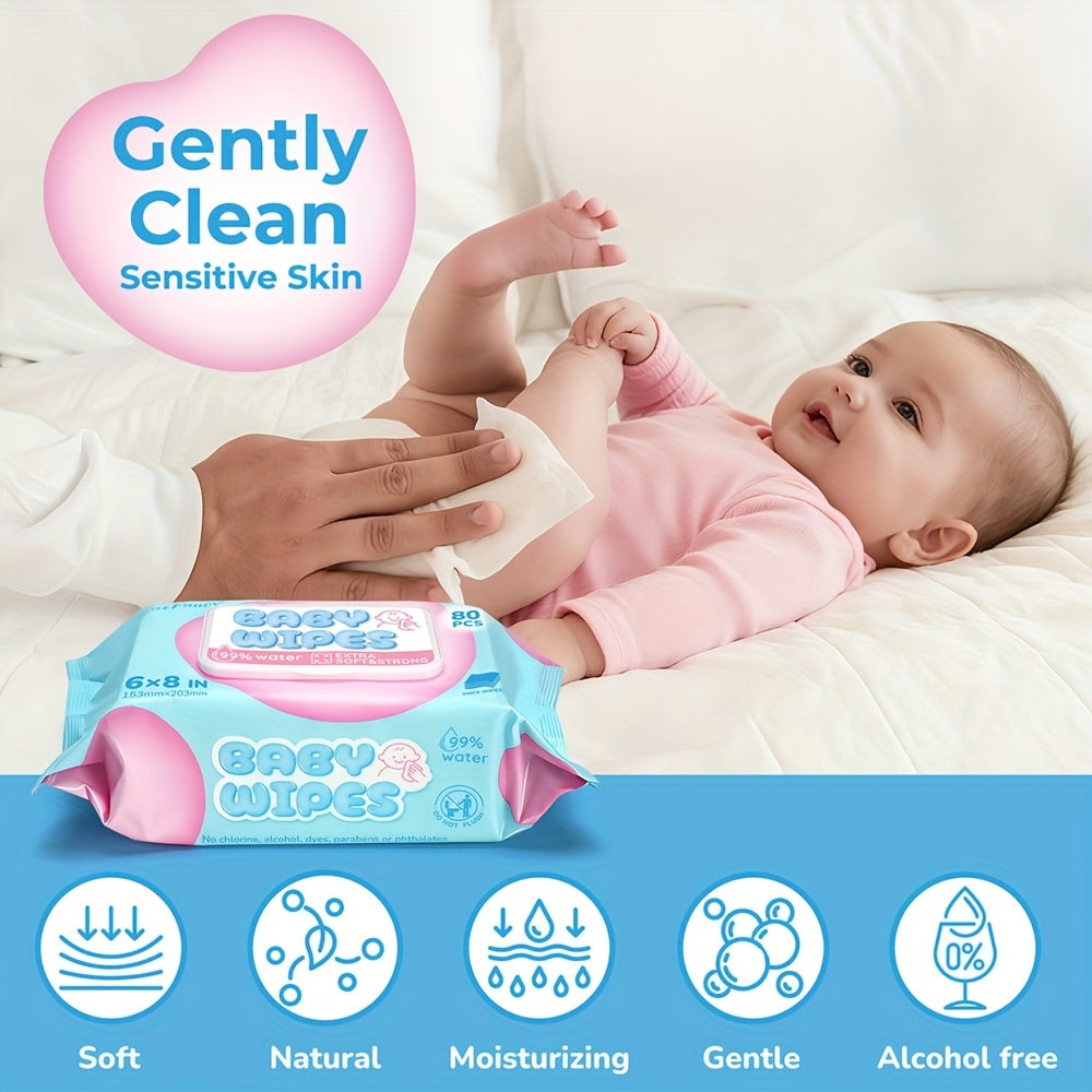 Baby Wipes - 8-pack Wet EDI Pure