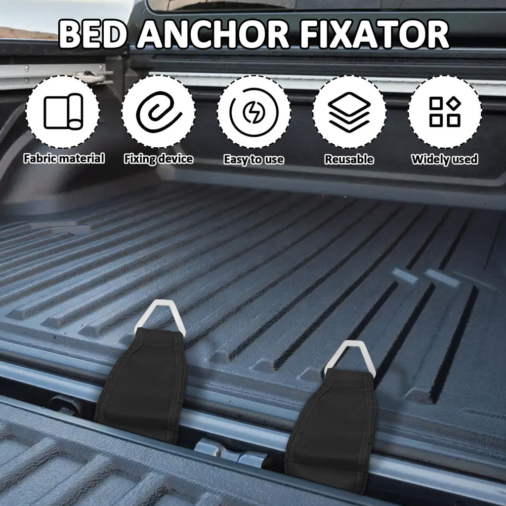 EZ Bed Anchor - Heavy Duty Truck Bed Tail Anchor with 100 Lbs of Pull Strength, Secure Cargo Straps, Ratchet Straps, Tie-Down Straps - Suitable for Pickup Trucks, Trailers, Suvs - Easy Installation, Truck Bed Additions, Trailer Additions