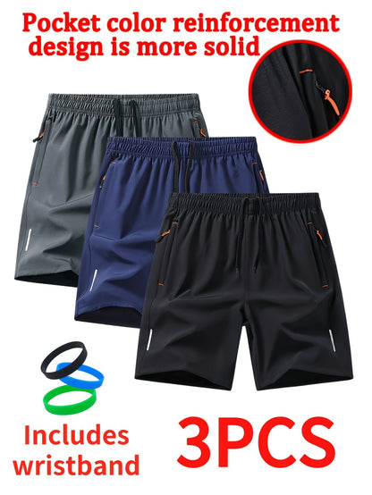 Men's Athletic Shorts - Drawstring Waist With Pockets