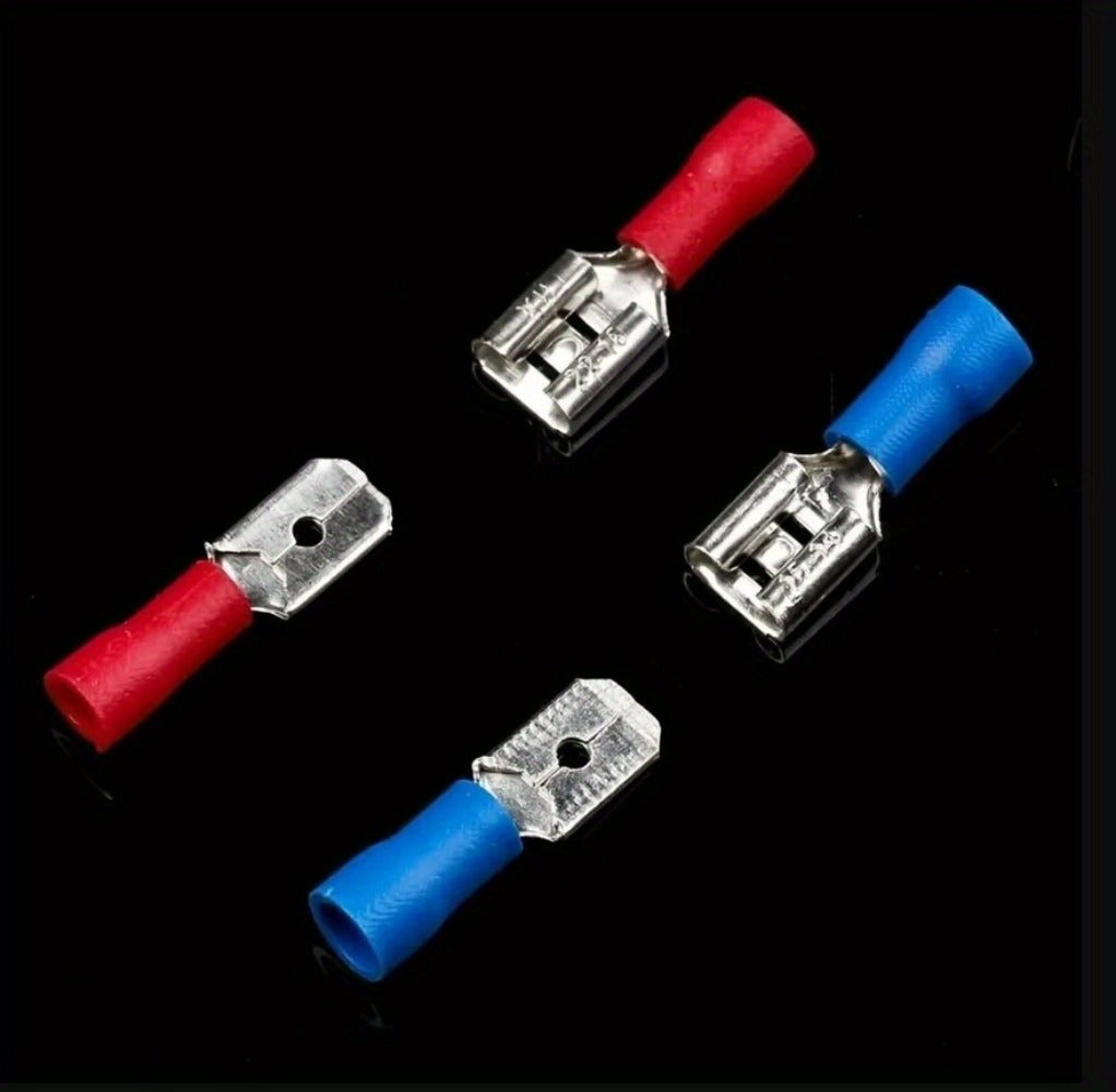 Electrical Crimp Terminals 280pcs Assorted Kit – Insulated Ring Fork Spade & Butt Wire Connectors for Automotive Marine & Home Wiring, Universal Cable Connector Set with Storage Case