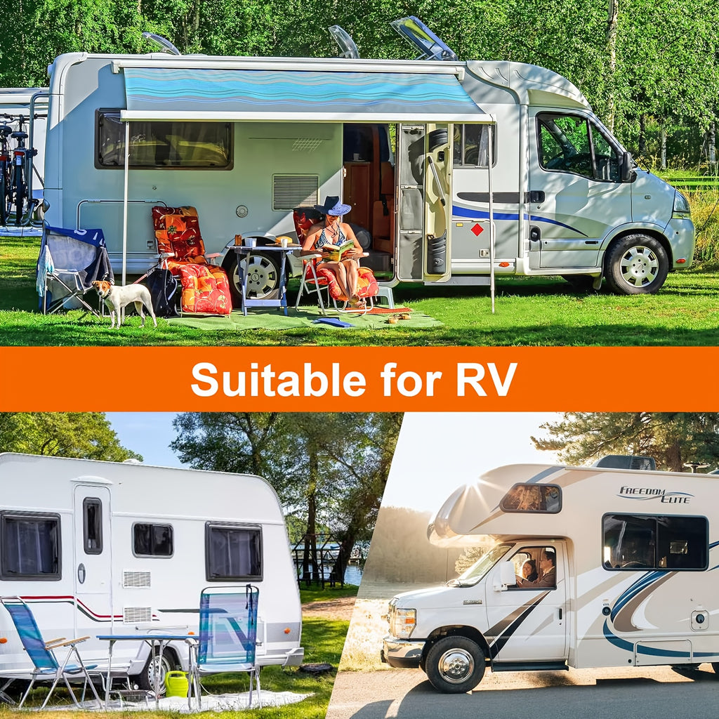 1pc of Robust RV Roof Cover Designed for Motorhomes, Travel Trailers, Caravans, And Buses, Offering UV And Sun Protection, Suitable for Rvs Measuring Between 5 to 12 Meters Or 16 to 40 Feet, Including RV Awnings And Additions