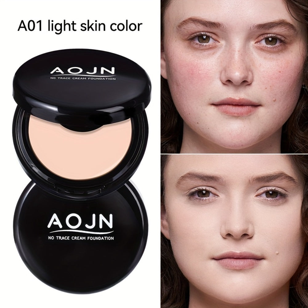 Oil Control Concealer Powder 24H Waterproof Matte Finish – Long-Lasting Natural Coverage 3 Shades All Skin Tones Buildable Face Powder for Women Light Natural Pink