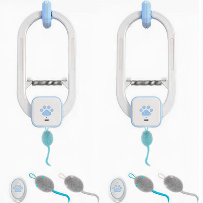 Remote Control Flying Bird Cat Toy Electric Automatic Drone with Hanging Motion Indoor Cat Enrichment Toy for Kittens Adult Cats Boredom Buster Blue 1-Pack 2-Pack
