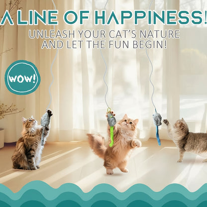 Remote Control Flying Bird Cat Toy Electric Automatic Drone with Hanging Motion Indoor Cat Enrichment Toy for Kittens Adult Cats Boredom Buster Blue 1-Pack 2-Pack
