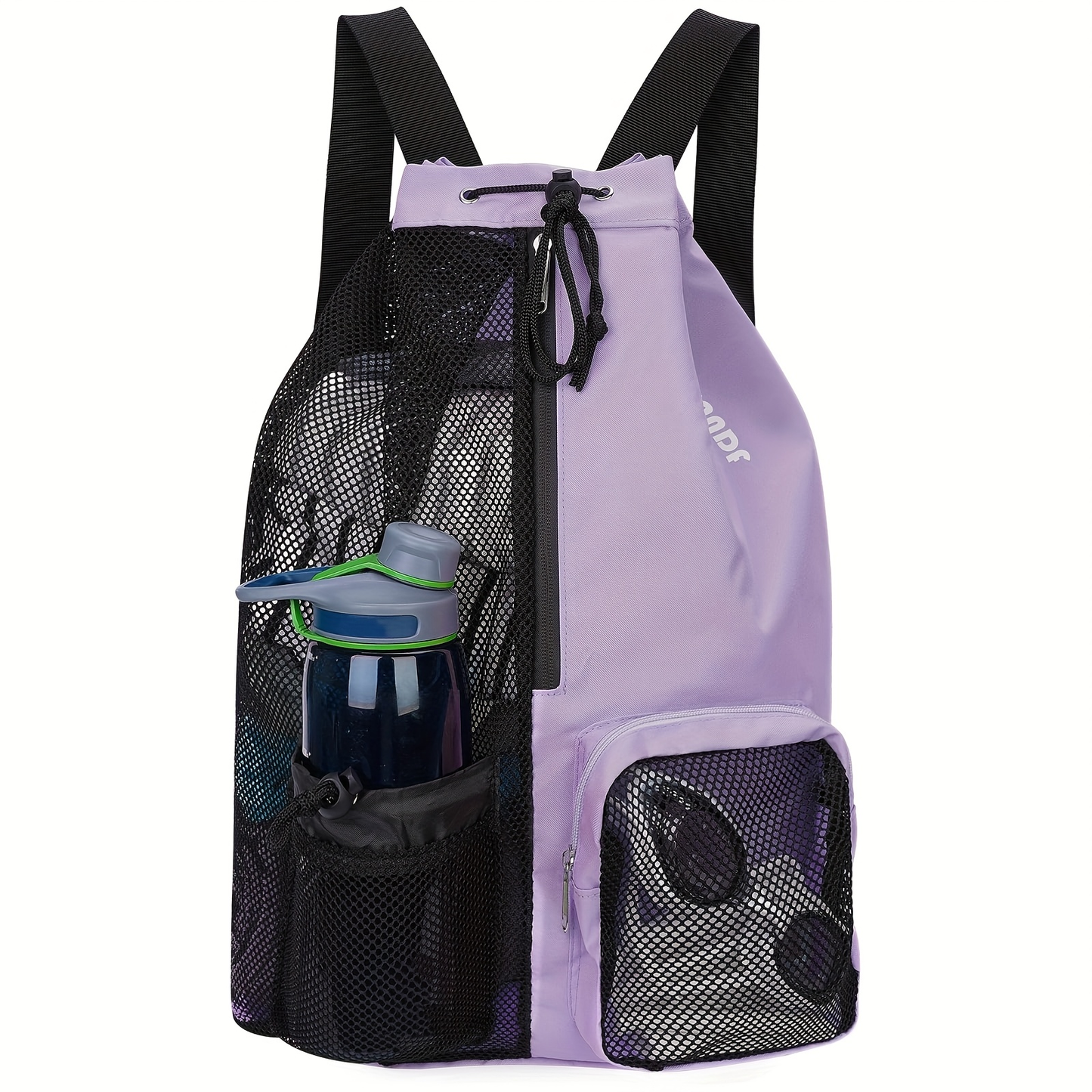 Mesh Drawstring Swim Bag – Quick-Dry Sports Backpack with Wet Pocket for Swimming, Gym & Beach, Lightweight Travel Bag for Women & Men, Adjustable Drawstring, 8 Colors