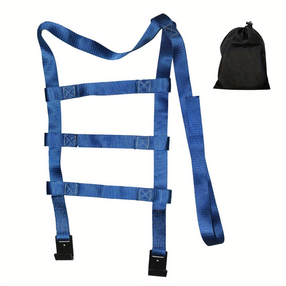 2pcs Blue Tire Strap 14 to 17 Inch Strap And 1 Handbag Replacement for SUV Light Truck 10, 000 Lbs Break Strength