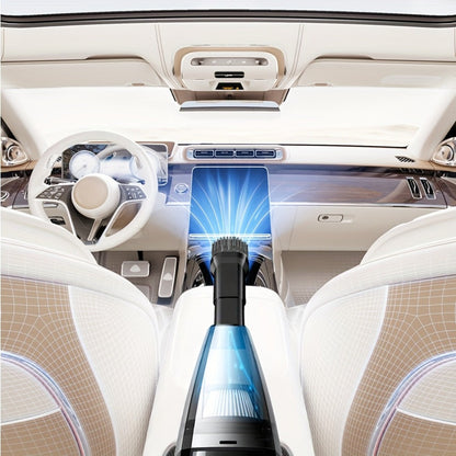 Handheld Cordless Vacuum Cleaner with Powerful Suction – Portable USB Rechargeable Mini Vacuum with Multiple Accessories for Car, Home, Office & Tight Spaces