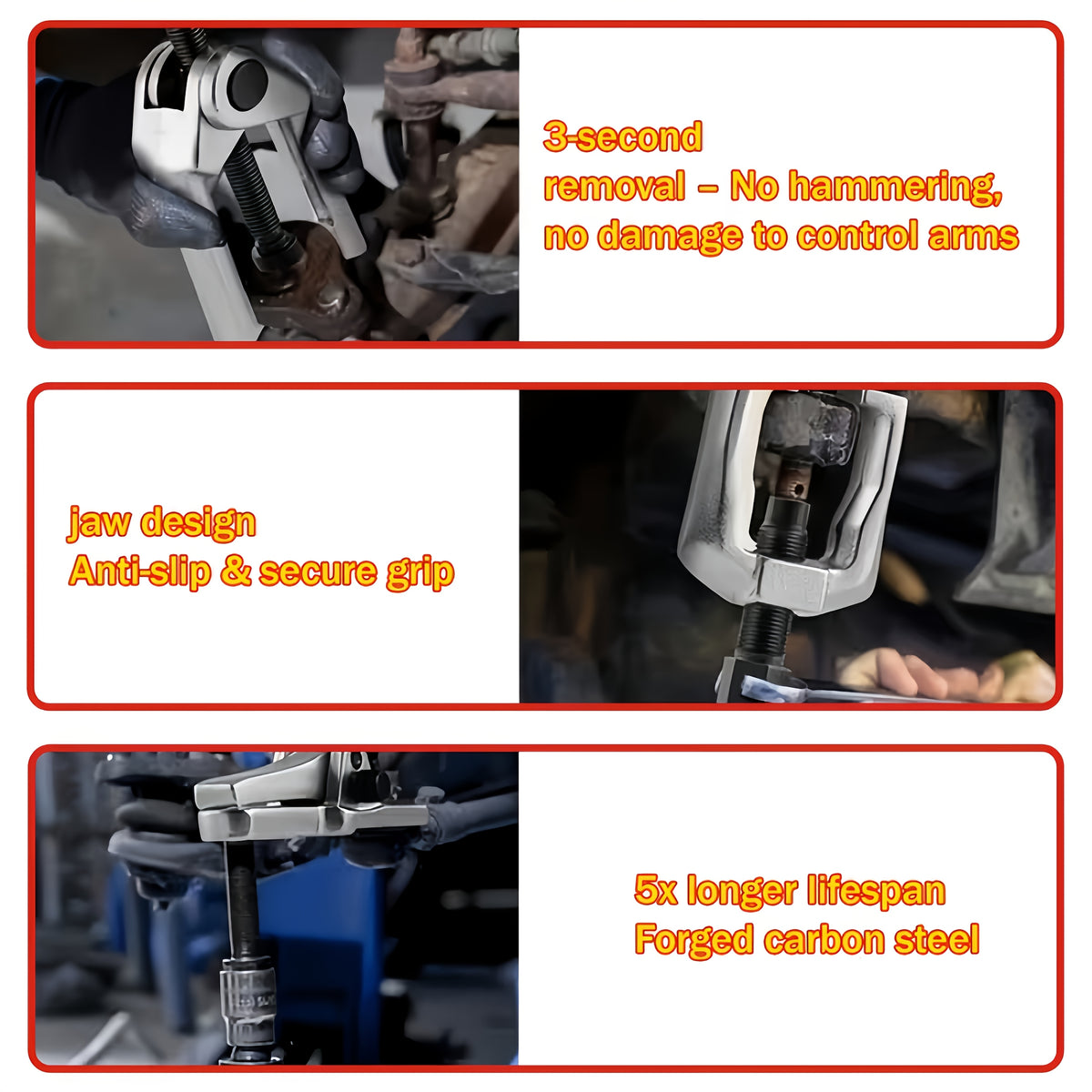 1 Set Of 5pcs Ball Head Extractor, Multi-functional Puller, Lower Arm Cross Pull Rod Head Disassembly And Extraction Tool, Cross Bar Puller, Disassembly Tool, Tractioner Set.