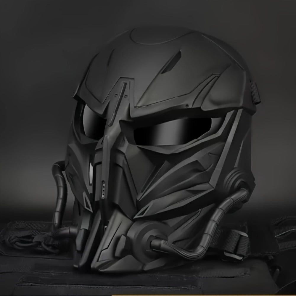 Punisher Skull Cyberpunk Face Mask – Breathable Sci-Fi Futuristic Half Mask for Halloween Cosplay, Rave Bar Club Music Festival, Photo Prop & Gift for Men Adults, Cool Collectible Accessory