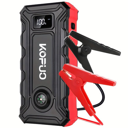 KOPUO 5000A Optional 6000A Car Battery Jump Starter, Battery Jumper Starter Portable (2.38gal Gas/2.11gal Diesel), 65W Charging Jump Box, Portable Car Jump Starter with 160W, Compact, Camping Essentials
