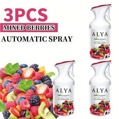 Aromatherapy Air Freshener Spray 8.45oz – 6 Scents: Lavender, Magnolia, Mixed Berries, Ocean, Cool Linen & Vanilla, Multi-Purpose Odor-Fighting Room Spray for Car, Home, Office, Bathroom & Closet (1 or 3 Pack)