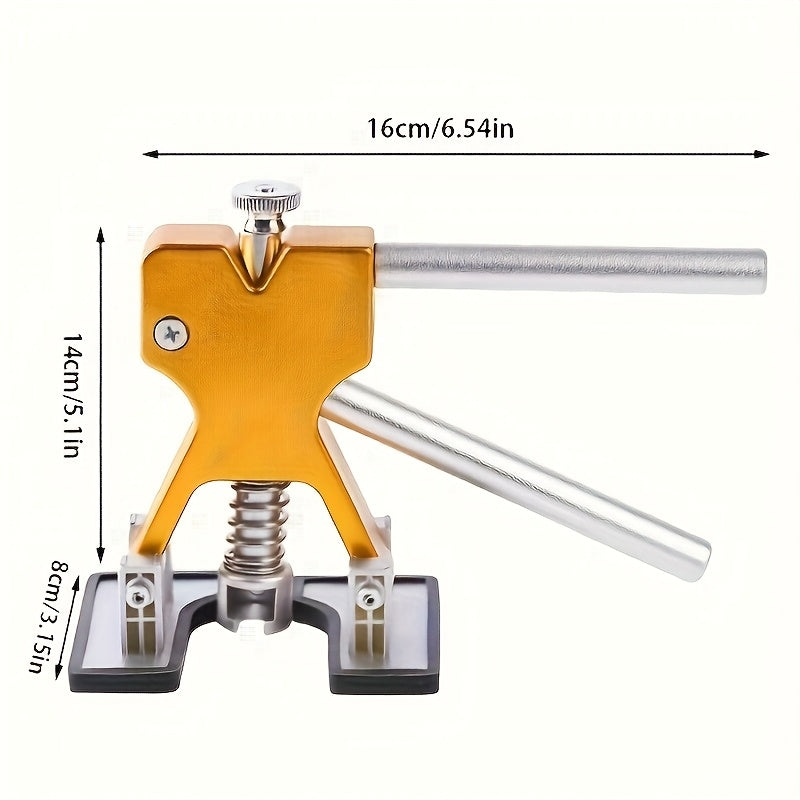 Tool Set 68pcs Tooth Extraction Tool Set: Paintless Repair Kit, Including T-bar, Golden Crane, Car Dent Repair Bridge Puller And Hot Melt Adhesive Strip Removal Tool