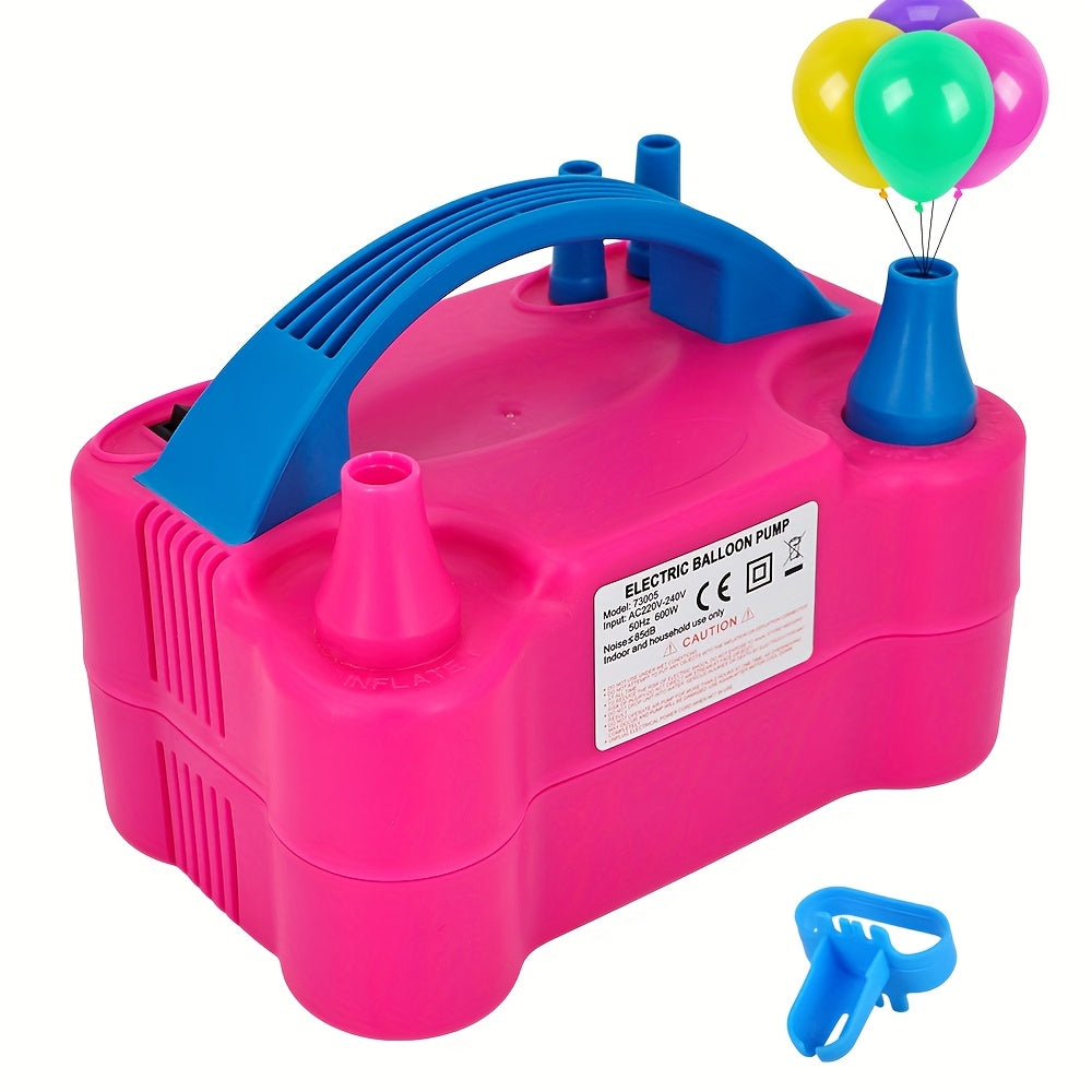 Electric Balloon Pump 4-in-1 with Triple Nozzles - Fast Inflator Deflator for All Balloons Latex Foil 260Q Mylar, Air Beds Pool Floats Yoga Balls Sports Balls, No Battery Required