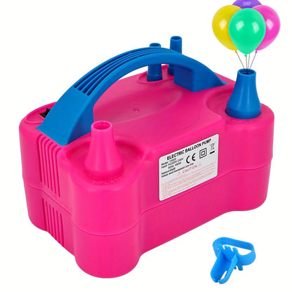 Electric Balloon Pump 4-in-1 with Triple Nozzles - Fast Inflator Deflator for All Balloons Latex Foil 260Q Mylar, Air Beds Pool Floats Yoga Balls Sports Balls, No Battery Required