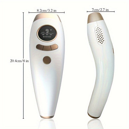 IPL Hair Removal Device for Women & Men 999,900 Flashes — Permanent At-Home Hair Remover 9 Energy Levels Painless Full Body Legs Arms Bikini Underarms Face, 94% Hair Loss in 4-6 Weeks