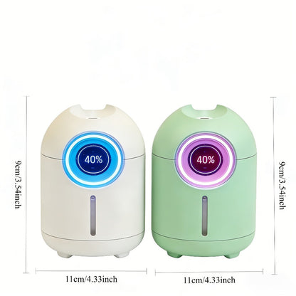 Aroma Humidifier Set of 3 with Soft LED Night Light | Quiet Mini Humidifier Pack, Adjustable Mist, Room Air Freshener for Bedroom, Living Room & Office | Holiday Gift Set White & Green