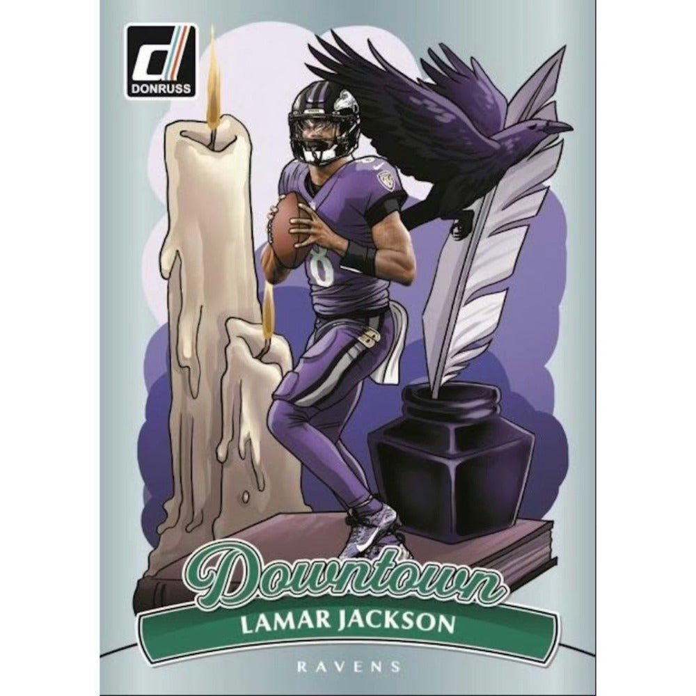 2025 Panini Donruss Football Holiday Tin + Jumbo Value Pack Bundle – 3 Exclusive Press Proof Purple Cards, 400-Card Base Set, Gridiron Kings & Rookie Hits for NFL Collectors