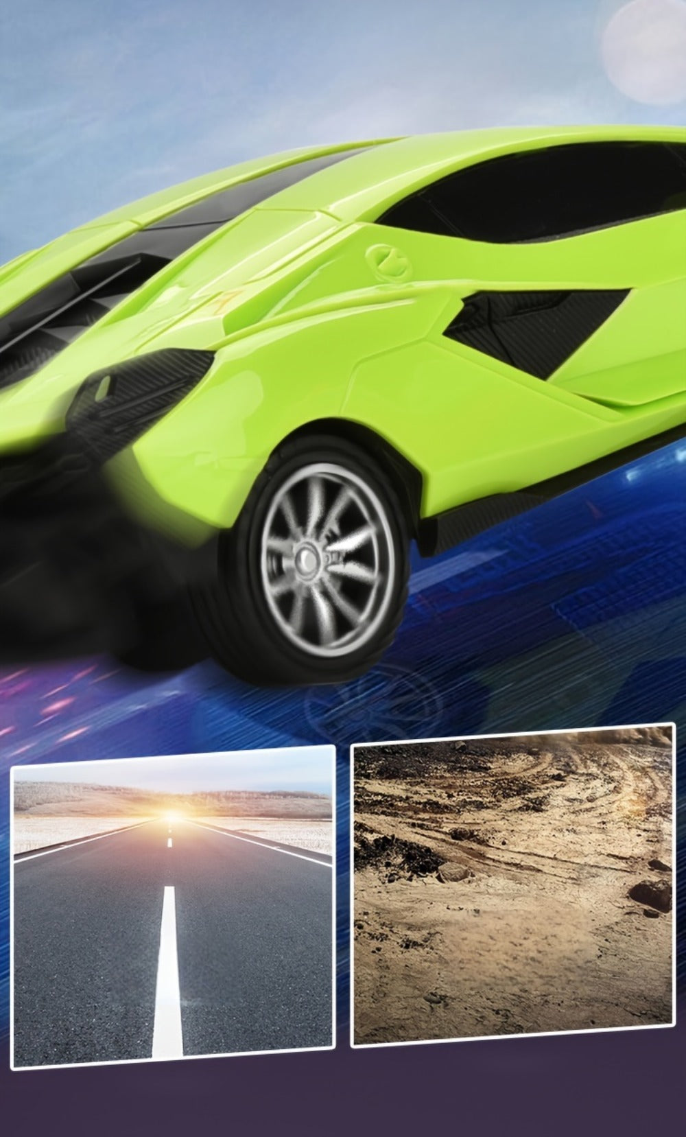 High-Speed Drift RC Car 1:24 Scale with LED Lights 4-Channel Simulation Model Remote Control Car for Kids Boys Girls – Green Blue Black Red Black, Birthday Christmas Halloween Gift Ages 6+