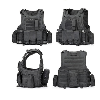 Tactical Outdoor Training Vest for Men Women – Lightweight Protective Hiking Vest with Multi-Pocket Design, Breathable & Adjustable, Ideal for Trekking Camping Hunting Fishing