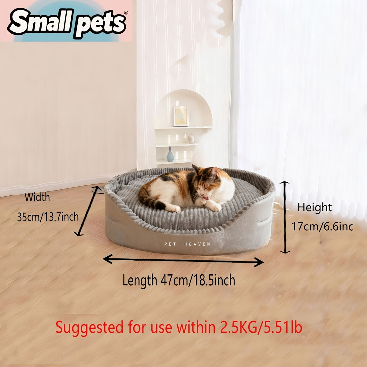 Large Dog Bed Washable Orthopedic Pet Bed – Machine Washable, Bite Resistant, Anti-Slip, All Season Comfort for Medium & Large Dogs, Removable Cover
