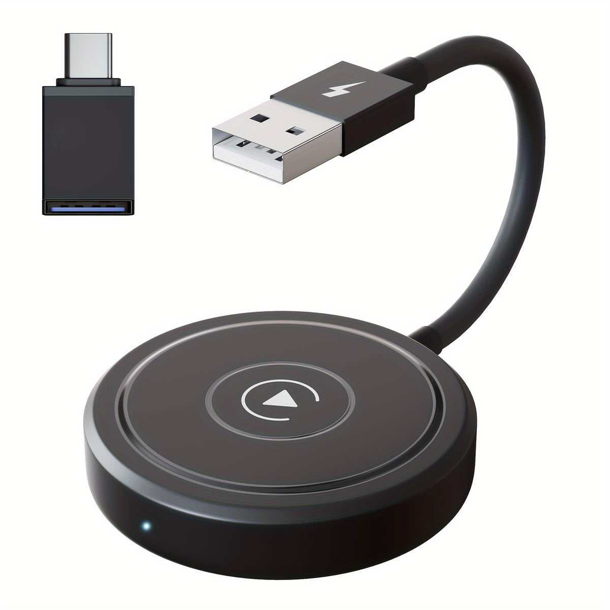 Portable Wireless Adapter Carplay Wired to Wireless Plug And Play Connect Wireless Dongle USB Car Converter for iPhone IOS 10+, Suitable for 2016 And Later Car