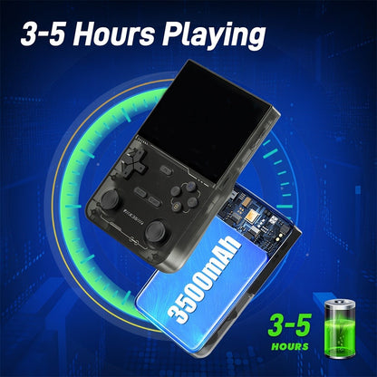 Portable Handheld Game Console Open Source 3.5 Inch IPS Screen 64GB TF Card Pre-Installed Emulator Ultra Long Battery OTG – Retro Gaming Handheld for Kids & Adults