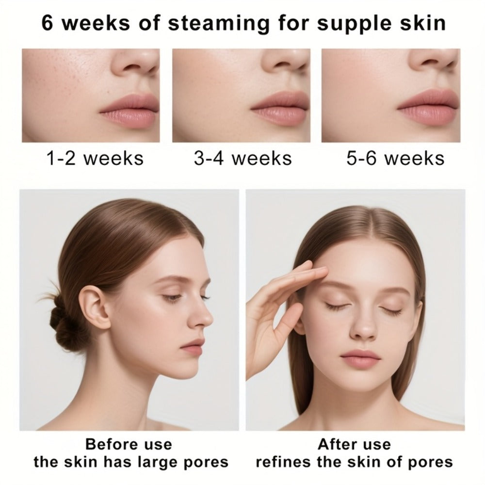 Facial Steamer Nano Ion Mist - Deep Pore Cleansing Home Spa Face Steamer with 360° Rotatable Arm, Blackhead Remover, Portable & Salon-Grade Skin Hydration Beauty Tool