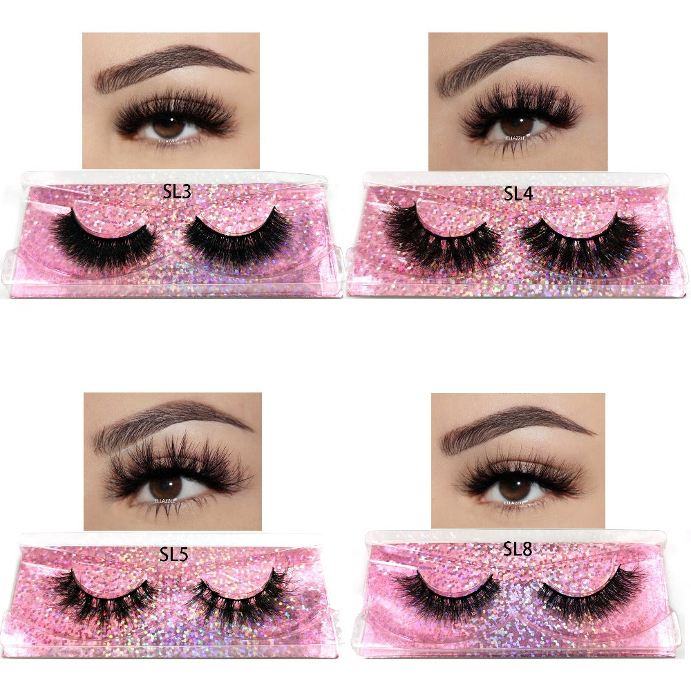 Russian DD Curl False Eyelashes 20 Pairs 5 Mix Styles – Cat Eye Extra Thick Fluffy Natural Reusable Lightweight Lash Multipack for Daily Wear, Parties & Special Occasions