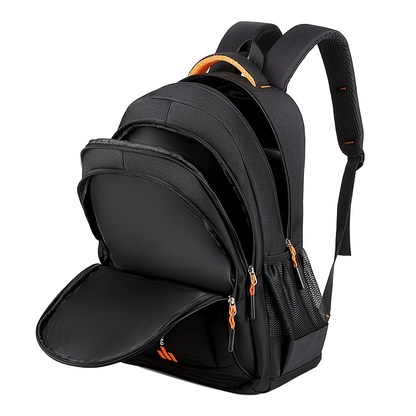 Business Travel Backpack for Men – Large Capacity Durable Nylon, Multi-Compartment, Adjustable Shoulder Straps, Dual-Purpose Campus & Work Bag | Available as Body Bag or Handbag & Shoulder Bag Set