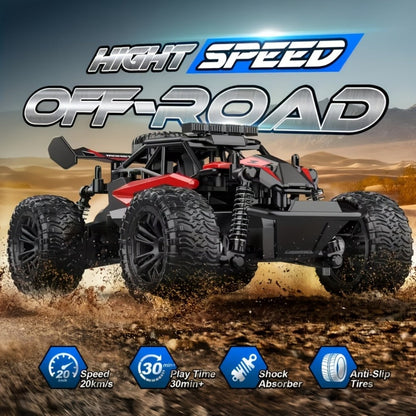 High-Speed RC Off-Road Car 30KM/H – 2.4GHz Remote Control Truck with Alloy Construction, All-Terrain 4WD Vehicle for Kids & Adults, Birthday Gift for Boys, Available in Red & Yellow